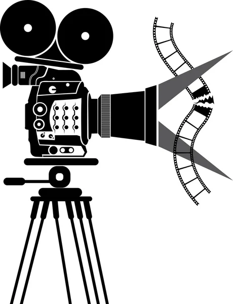 Film kamera logotyp — Stock vektor