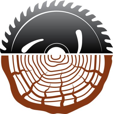 Ağaç kesme logo tasarımı 