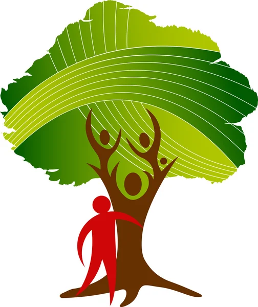 Генеалогічне дерево логотип — стоковий вектор