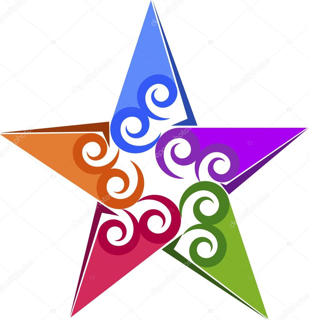 Swirl star logo