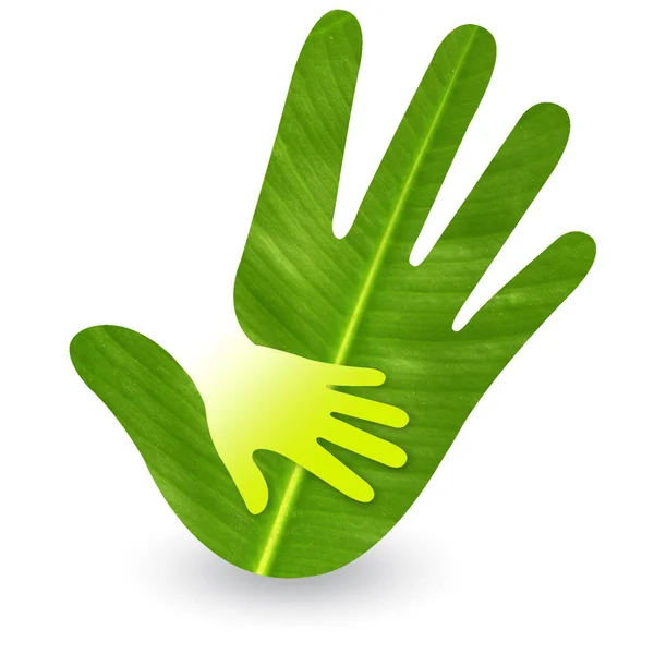 Hand care logo — Stock Photo, Image