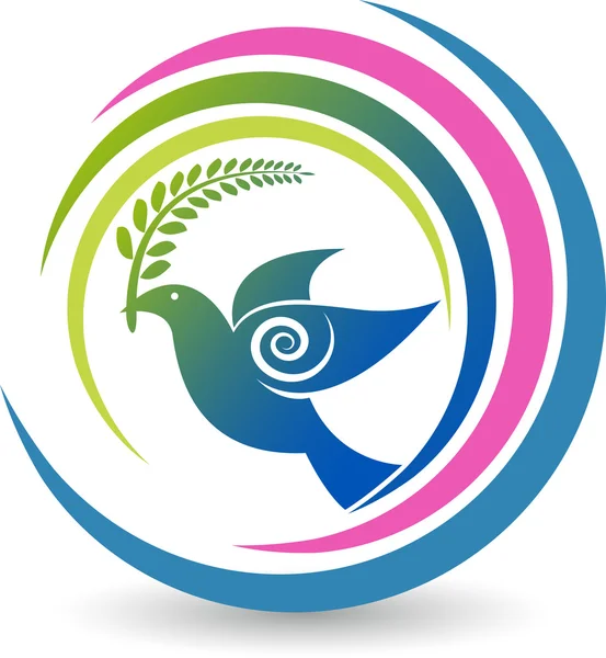 Logo piccione — Vettoriale Stock
