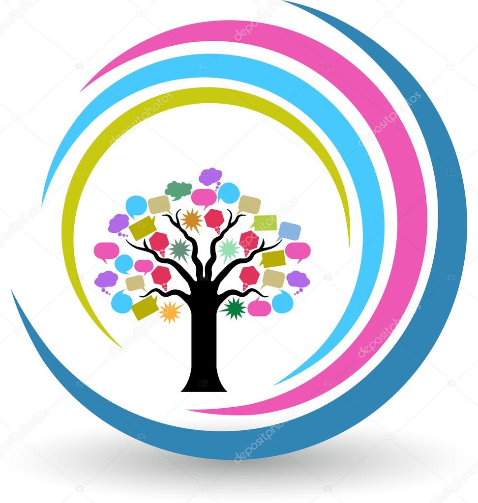 Speech tree logo