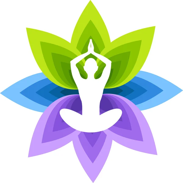 Logo de yoga — Archivo Imágenes Vectoriales