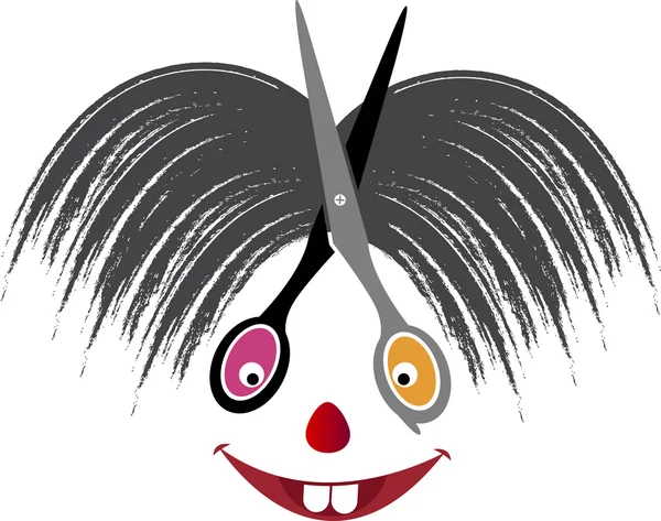 Hair cut logo — Stock Illustration Hair cut logo Vector Graphics