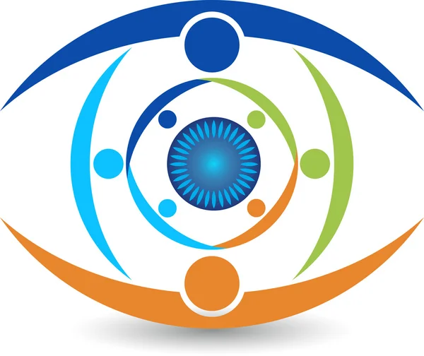 Logo de soins oculaires — Image vectorielle