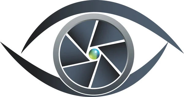 Logo oeil obturateur — Image vectorielle