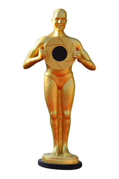 Gold statuette — Stock Photo, Image