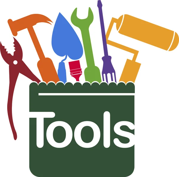 Service tools logo — ストックベクタ