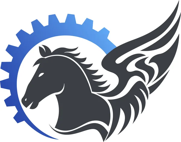 Hästlogotyp — Stock vektor