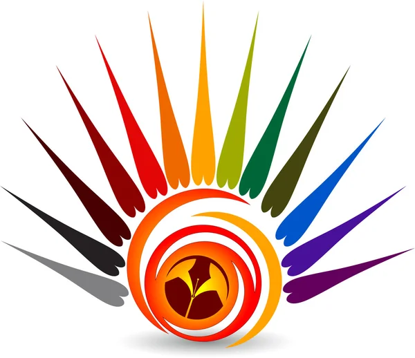 Logo éducatif lumineux — Image vectorielle
