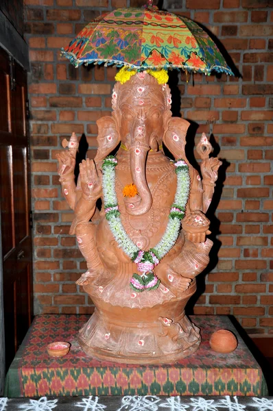 Iscrizione vinayagar terracotta — Foto Stock