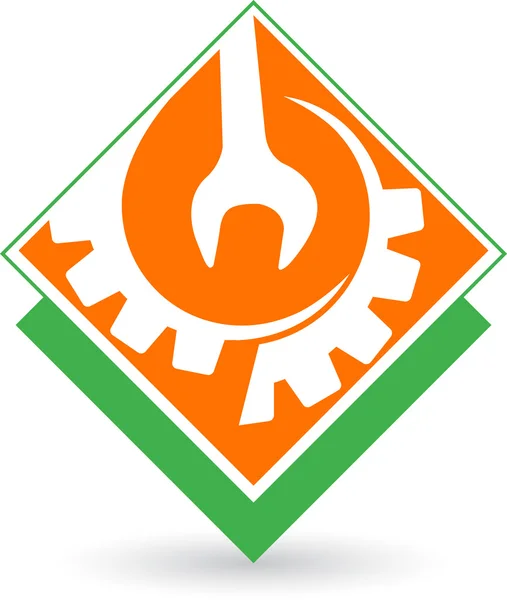 Logo de pareja activa — Vector de stock