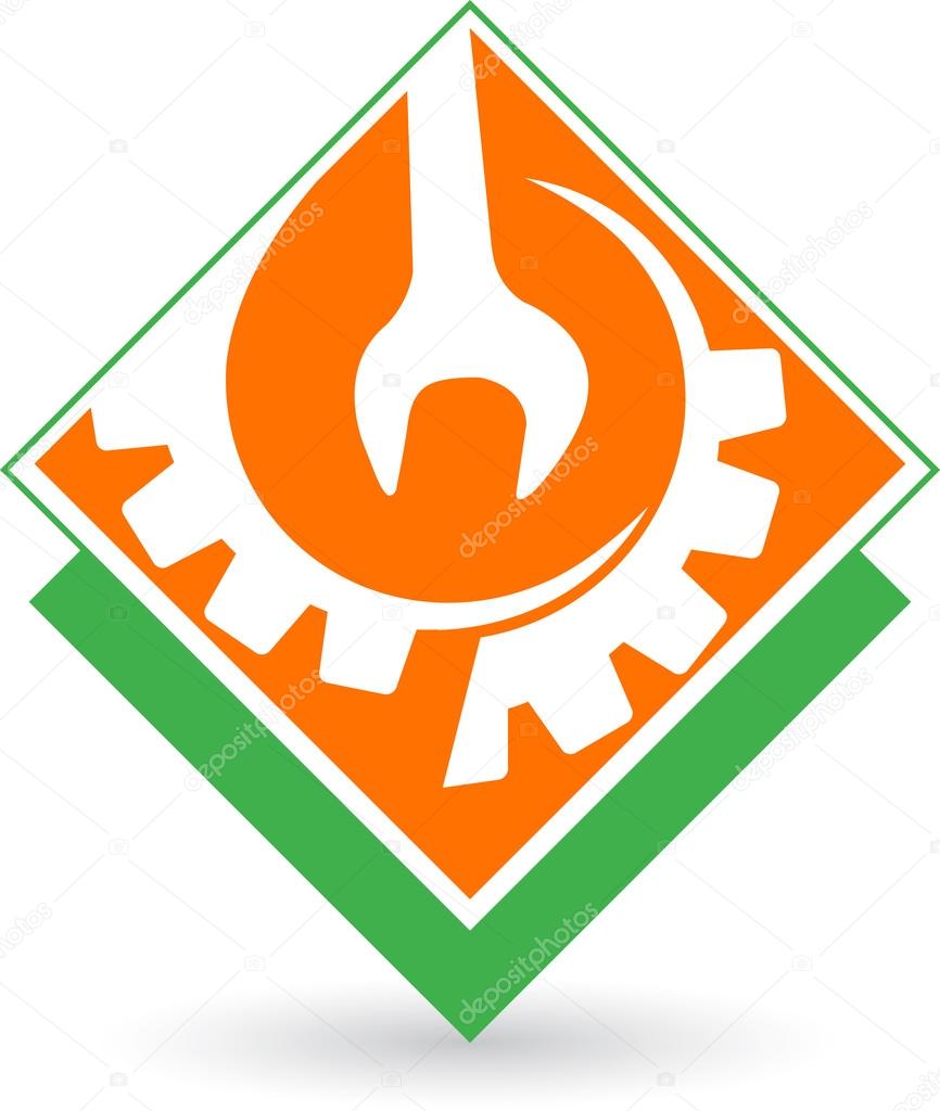 Illustration art of a tool logo with isolated background