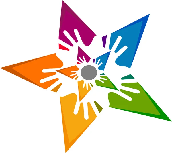 Logo étoile élégant — Image vectorielle