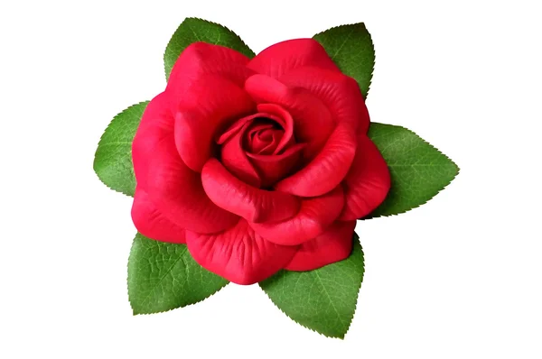 Artificial red rose — Stock Photo, Image