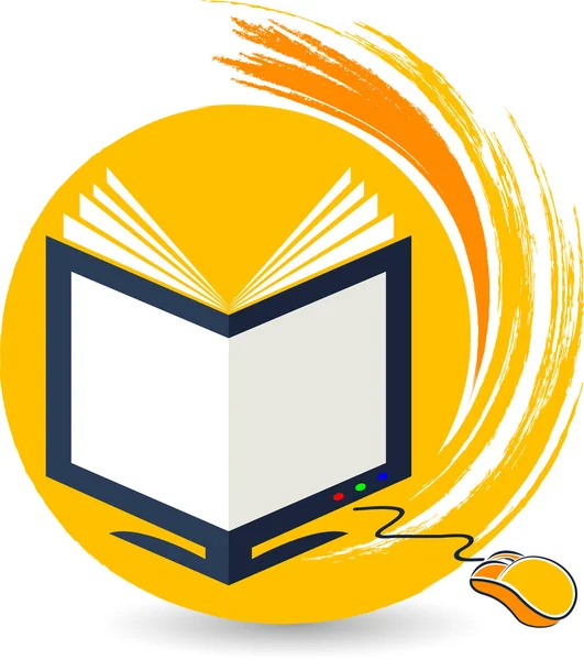 Logo dell'educazione informatica — Vettoriale Stock