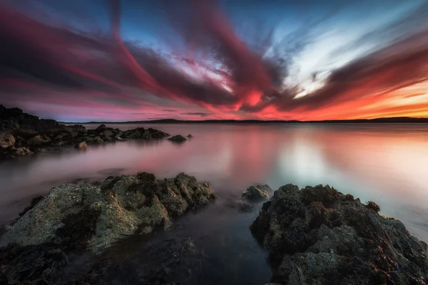 Shetland günbatımı Stok Fotoğraf