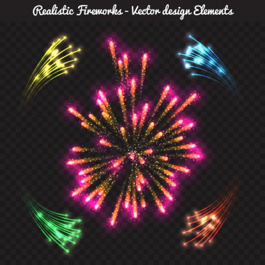 bayram kutlamaları için gerçekçi havai fişek