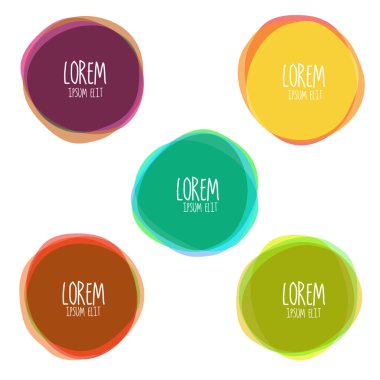 yuvarlak soyut şekiller