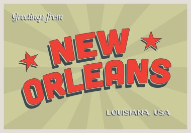 Turistik Retro tebrik işareti