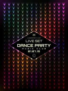 müzik poster şablonu