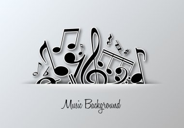 Music poster template clipart