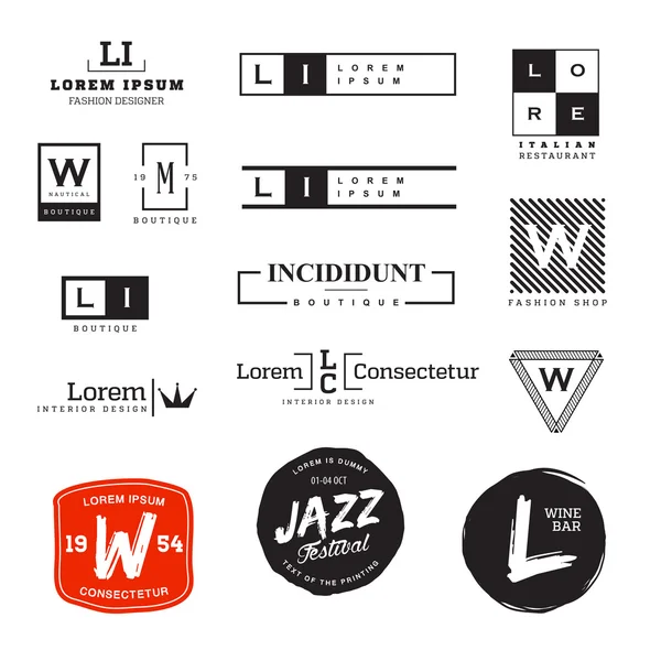 Шаблони дизайну логотипу — стоковий вектор