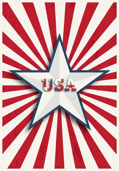 Bannière drapeau des Etats-Unis — Image vectorielle