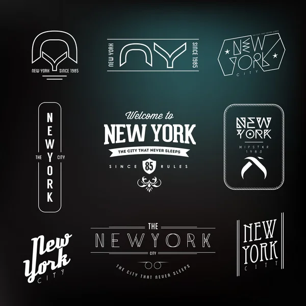 Hipster iconos de estilo — Vector de stock