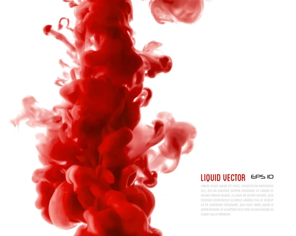 Liquid ink cloud — Stock Vector