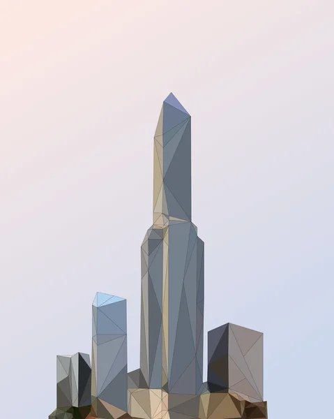 Stad skyline achtergrond — Stockvector