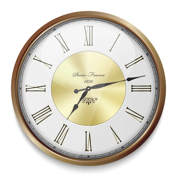 Horloge vintage fermer — Image vectorielle