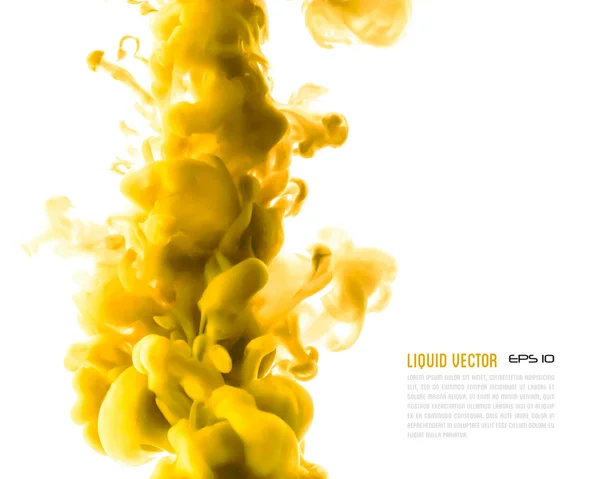 Liquid ink cloud — Stock Vector