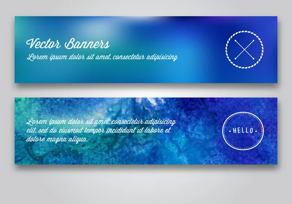 Conjunto de banners coloridos — Vetor de Stock