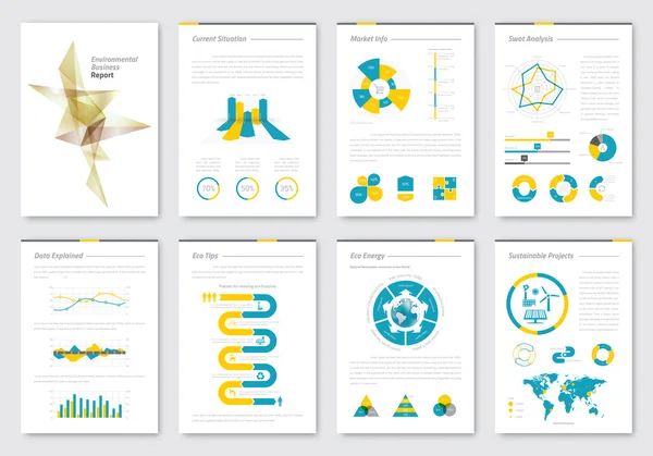 Modelo de design brochuras —  Vetores de Stock