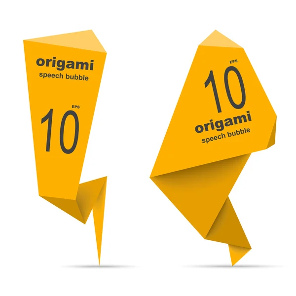 Origami Discurso Burbujas — Archivo Imágenes Vectoriales