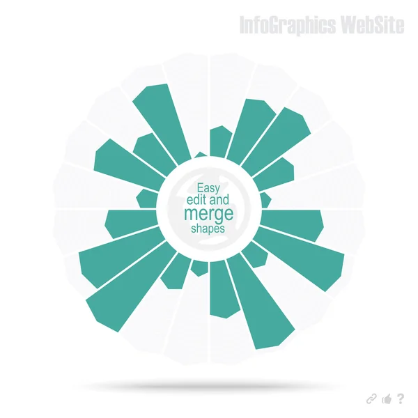 Infografika, nebo webové stránky šablona — Stockový vektor