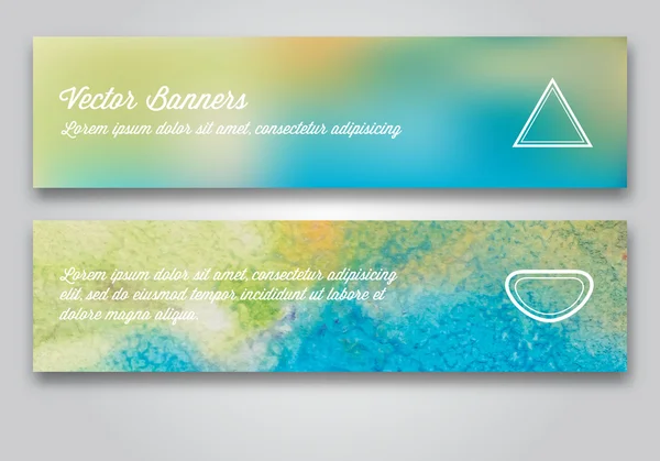 Set di banner colorati — Vettoriale Stock