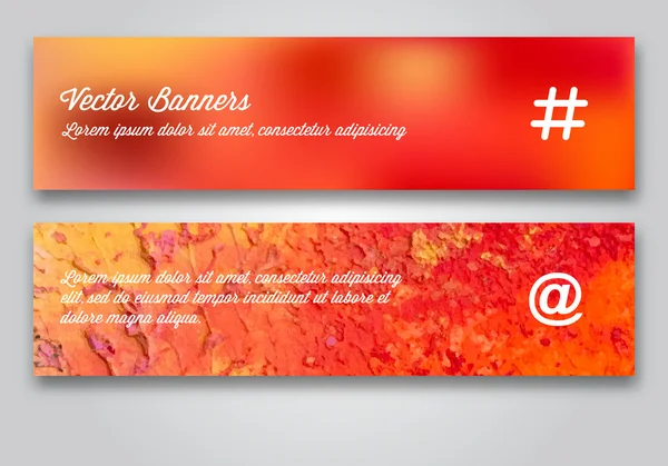 Conjunto de banners coloridos — Vetor de Stock