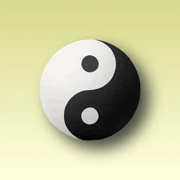 Yin en yang symbool — Stockvector