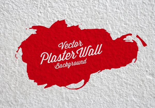 Pared de yeso con fondo de mancha de pintura — Vector de stock