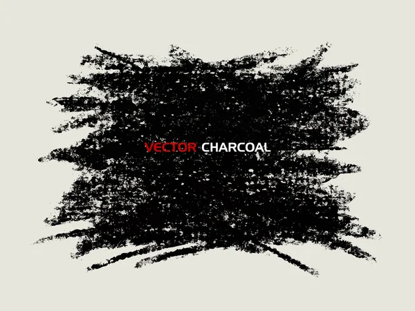 Banner de textura de carbón — Vector de stock