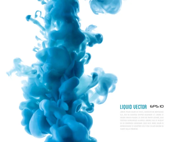 Nube di inchiostro liquido — Vettoriale Stock