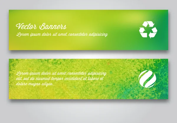 Conjunto de banners coloridos — Vetor de Stock