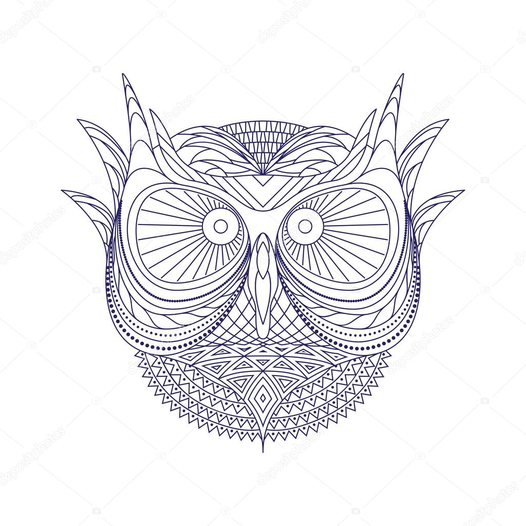 Pictures Owl Geometric Abstract Geometric Owl Stock Vector