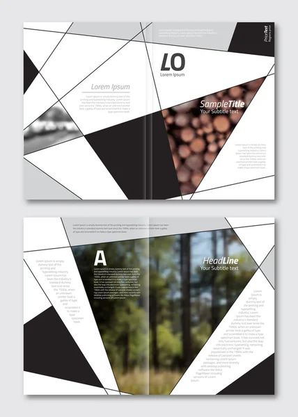 Plantilla de diseño de folleto — Archivo Imágenes Vectoriales