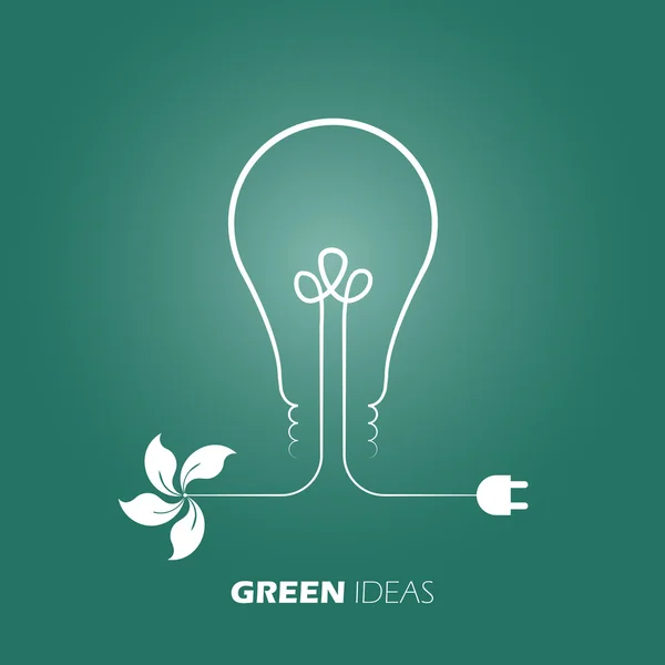 Groene ideeën innovatie — Stockvector
