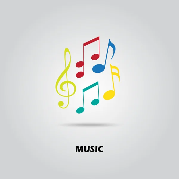 Jednoduchý hudební ikona — Stockový vektor