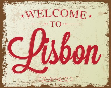 Vintage Greeting sign